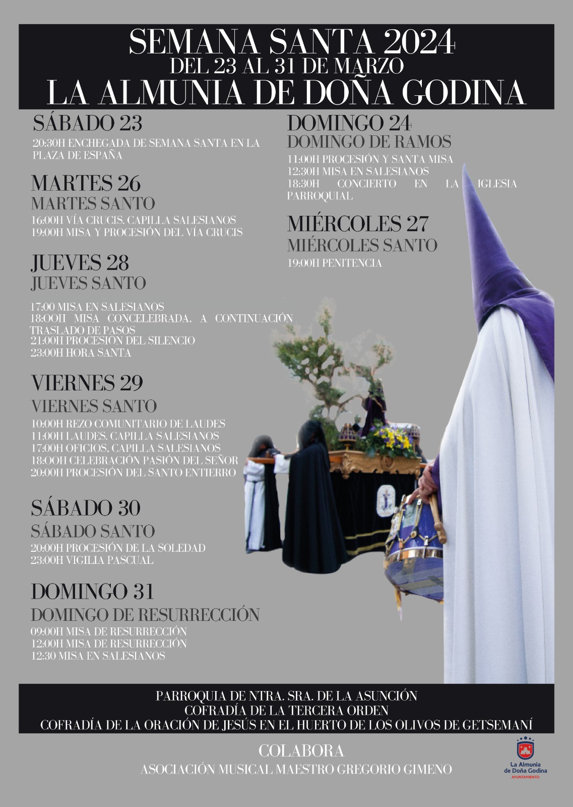 Semana Santa en La Almunia de Doña Godina 2024 La Almunia de Doña Godina